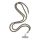 SWING (8mm) Phone lanyard, Phone pendant with adjustable length / cord length 165cm (max 82.5cm in the loop) / on the shoulder or neck - grey-green-pink