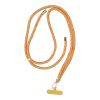 SWING (8mm) Phone lanyard, Phone pendant with adjustable length / cord length 165cm (max 82.5cm in the loop) / on the shoulder or neck - orange-white