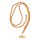 SWING (8mm) Phone lanyard, Phone pendant with adjustable length / cord length 165cm (max 82.5cm in the loop) / on the shoulder or neck - orange-white
