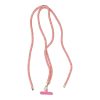 SWING (8mm) Phone lanyard, Phone pendant with adjustable length / cord length 165cm (max 82.5cm in the loop) / on the shoulder or neck - pink-white