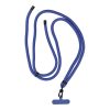 SWING (8mm) Phone lanyard, Phone pendant with adjustable length / cord length 165cm (max 82.5cm in the loop) / on the shoulder or neck - dark blue