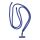 SWING (8mm) Phone lanyard, Phone pendant with adjustable length / cord length 165cm (max 82.5cm in the loop) / on the shoulder or neck - dark blue