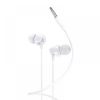Hoco Perfect M60 vezetékes headset, fülhallgató, 3.5mm jack, fehér 